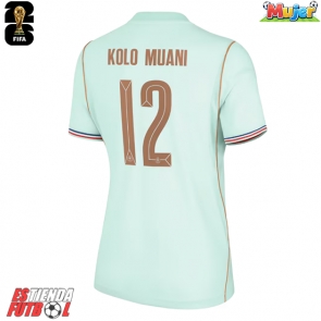 Francia Randal Kolo Muani #12 Segunda Equipación Mujer Mundial 2026 Manga Corta